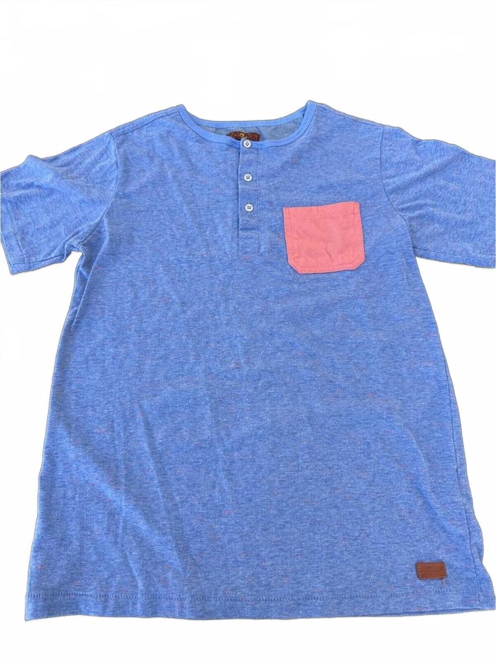 7 For All Mankind Pocket Henley Tee Youth Large